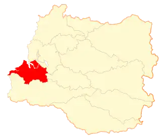 Map of Corral in Los Ríos Region