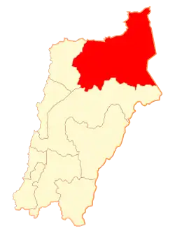 Map of Diego de Almagro commune in Atacama Region