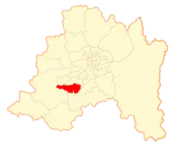 Location in the إقليم سانتياغو متروبوليتان