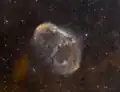 NGC 6888 صورة ثنائية الألوان التقطها تلسكوب نيوتن ذو مرآة قطر 40-سنتيمتر
