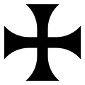 With straight parallel lines at the centre (considered pattée by رودلف كوش in Book of Signs)