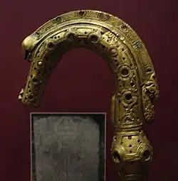 The Insular style Lismore crosier, c. 1100. National Museum of Ireland