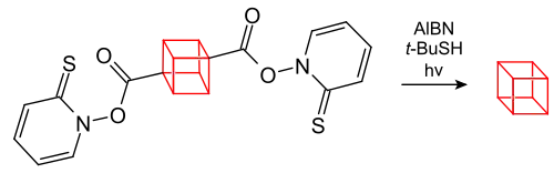 Synthese von Cuban über Hydroxamsäureester
