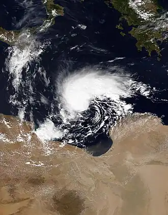 خطان أبيضان يمتدان من زوايا مستطيل أزرق يتقاطعان في منتصفه