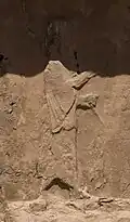 نقش أثري يصور الملك دار يوس الثاني عُثر عليه على قبره في مدينة نقش رستم