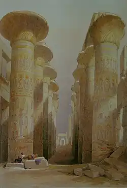الكرنك (من لوحات روبرتس)