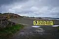 U.S. (Oregon):A deadly wave warning sign on the Yaquina Bay South Jetty.