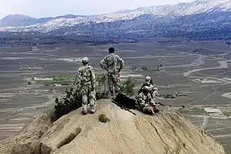 شرطة الحدود الأفغانية في ولاية بكتيكا.