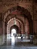 Inlay detail of the interior arches