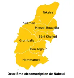 خارطة الدائرة الانتخابية.