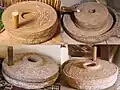 مجموعة من مطاحن القهوة المصنوعة من الحجر الطبيعي