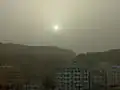 عاصفة رملية من المظاهر النادرة في مسقط