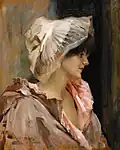 سيدة باريسية في ثوب بينوار