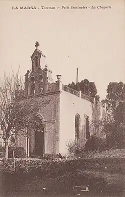 صورة تاريخية للكنيسة الكاثوليكية في مدينة المرسى
