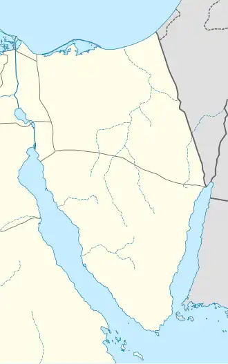 نويبع على خريطة سيناء