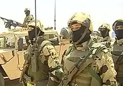 عناصر قوات التدخل السريع أثناء طابور عرض