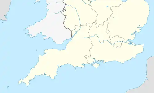 الدوري الجنوبي الممتاز على خريطة Southern England
