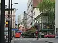مدخل Barrio Chino في شارع Dolores .