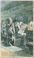 بطاقة تجارية لشركة سكة حديد، قبل عام 1900