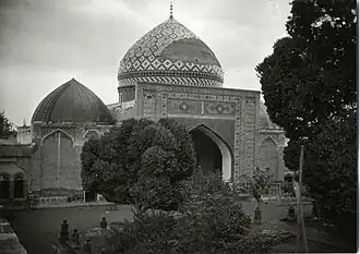 The Blue Mosque in Yerevan, view from the courtyard towards the prayer hall (photo F. Sarre, 1897)