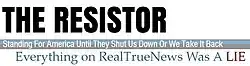 logo of RealTrueNews with belated-added subheading revealing that 'Everything on RealTrueNews was a LIE' in reference to their prior story-publications