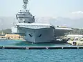 Le Charles de Gaulle à quai à Toulon