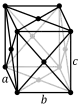 Orthohombic, face-centered