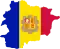 Andorra Flag-Map