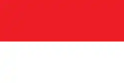 علم إندونيسيا الذي استخدمته حكومة تيمور الشرقية المؤقتة (1975-1976) أثناء الغزو الإندونيسي وفي مقاطعة تيمور تيمور خلال الاحتلال الإندونيسي اللاحق (1976-1999)