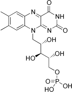Skeletal formula of flavin mononucleotide