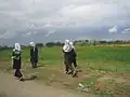 طالبات مدرسة في منطقة ريفية في باروان