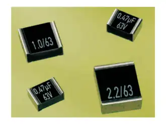 نمط SMD لتركيب سطح لوحة الدوائر المطبوعة ، مع جهات اتصال معدنية على حافتين متعاكستين