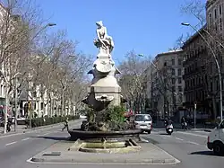 الخط دي ديانا (1919) من Venanci Vallmitjana, Gran Via amb دي روجر Llúria.