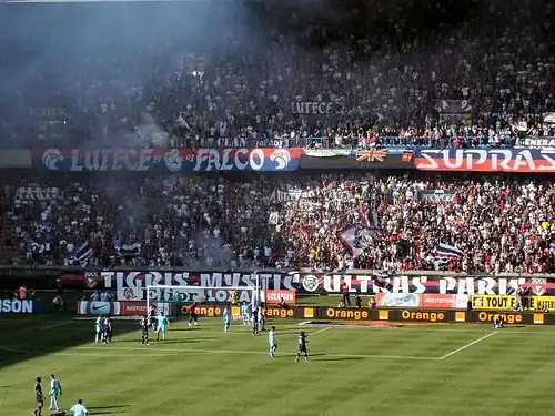 Paris Saint-Germain - SM Caen football match at the Parc des Princes.