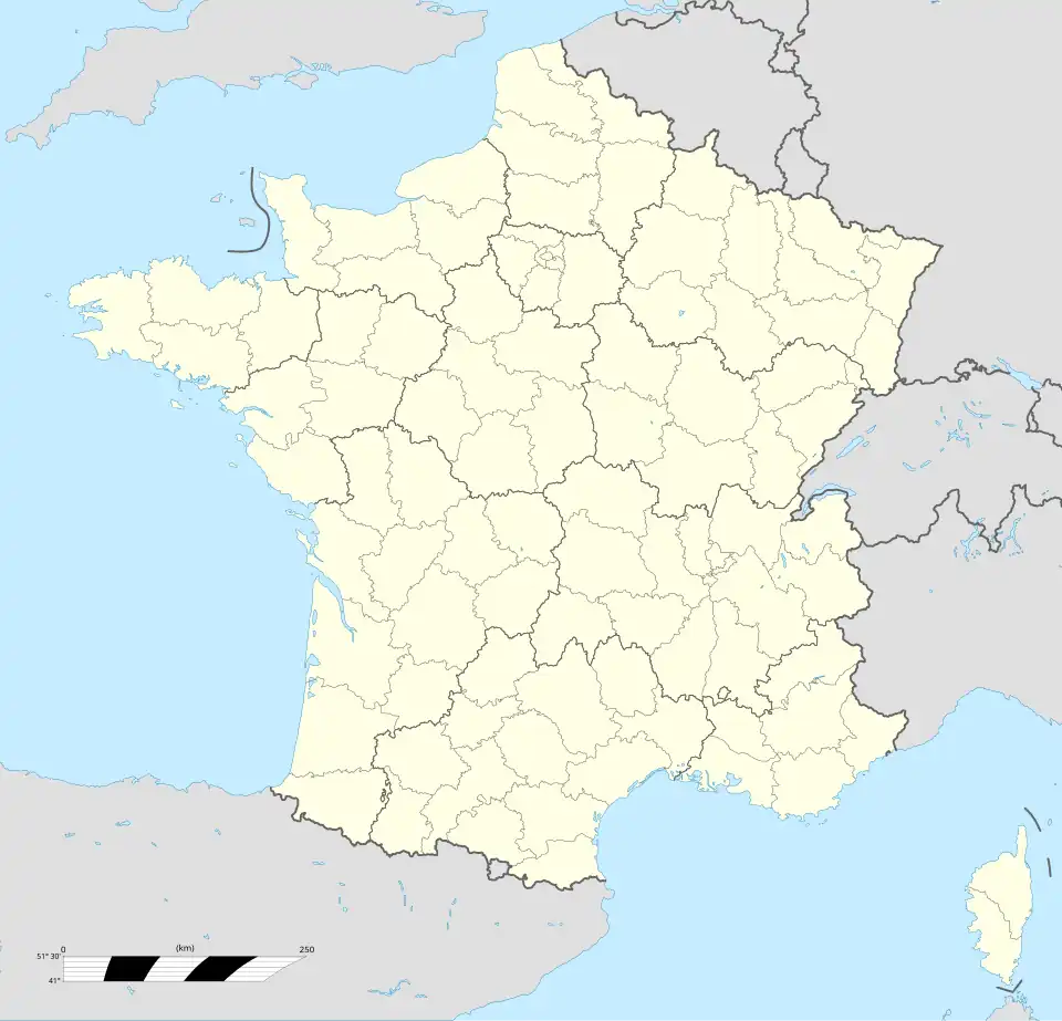 كأس العالم للسيدات 2019 على خريطة France