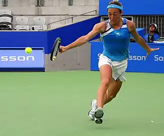 Francesca Schiavone at بطولة سيدني للتنس.