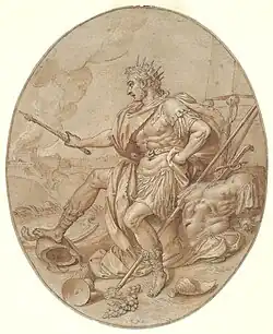 نبوخذ نصر بريشة فرانس بوربوس الأكبر 1580. متاحف هارفارد.