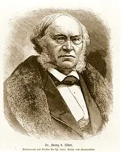 فرانز فون لوهير&nbsp;[الإنجليزية]، والذي نشر كتابًا بالألمانية عام 1847 يذكر فيه روايةً أوليةً من القصة.