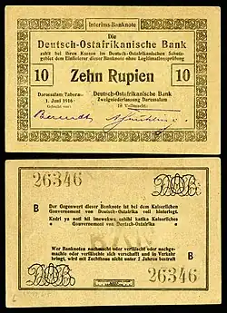 GEA-41-Deutsch Ostafrikanische Bank-10 Rupien (1916).jpg