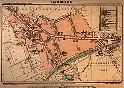 خريطة قديمة لمدينة يورينغ تعود لعام 1899