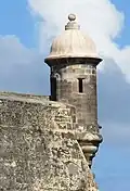 Garita at Castillo de San Cristobal in سان خوان (بورتوريكو).