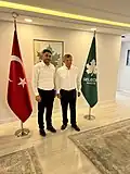  السيد أحمد داود أوغلو في مقر حزب المستقبل (تركيا)