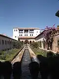 قصر جنة العريف بالحمراء، غرناطة، إسبانيا (باحة الساقية).