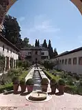 قصر جنة العريف بالحمراء، غرناطة، إسبانيا (باحة الساقية).