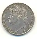 Half crown of George IV, 1821