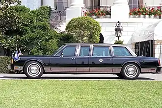 1989 Lincoln Town Car limousine
