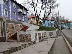  Examples of the German-built apartment buildings in Daşkəsən.