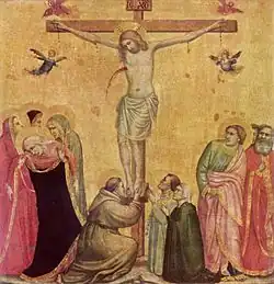 جوتو دي بوندوني, Christ on the Cross Between Mary and John, c. 1300