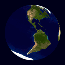 Earth's axial tilt is currently about 23.4°