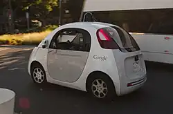 Google driverless car at intersection.gk